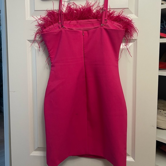 Likely Hot pink feather dress. Excellent condition - Picture 5 of 6